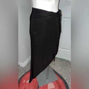 Windsor silky Black adjustable Asymmetrical Skirt
